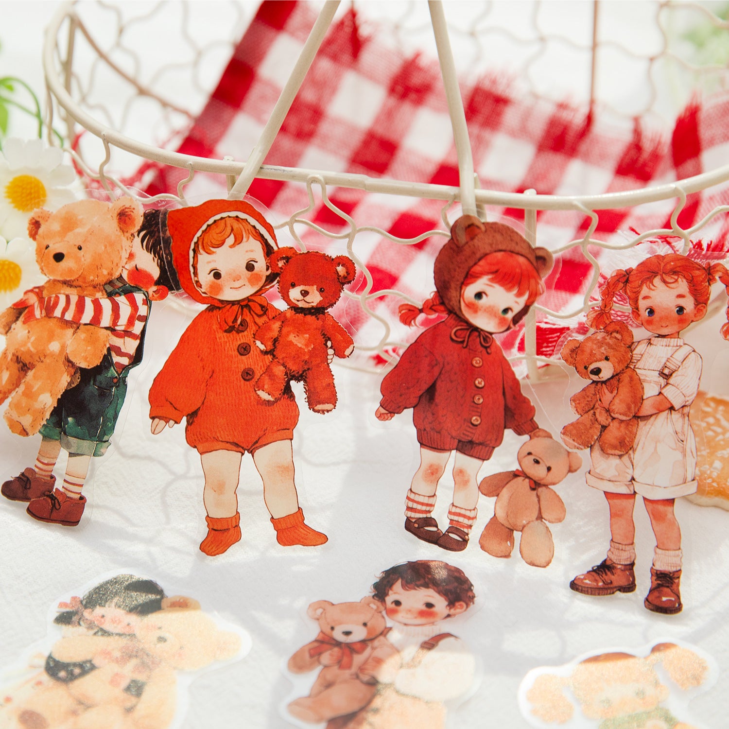 30 Pcs Childhood Theme PET Stickers XXLY