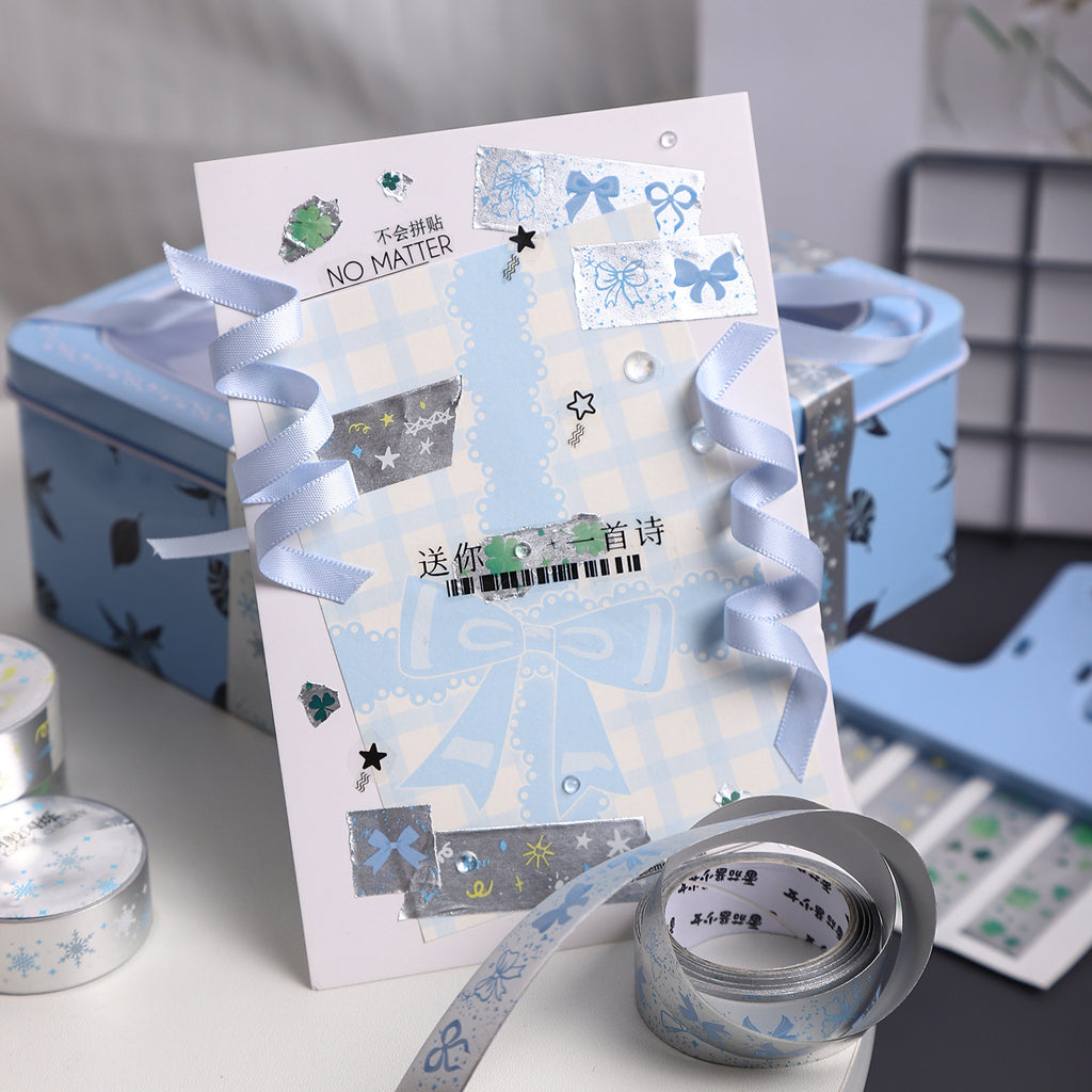 1 Roll Creative Silver Deco Tape RYHBSS