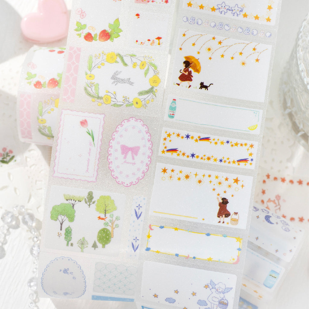 1 Roll Planner Journal Frame PET Stickers Tape HYXJ