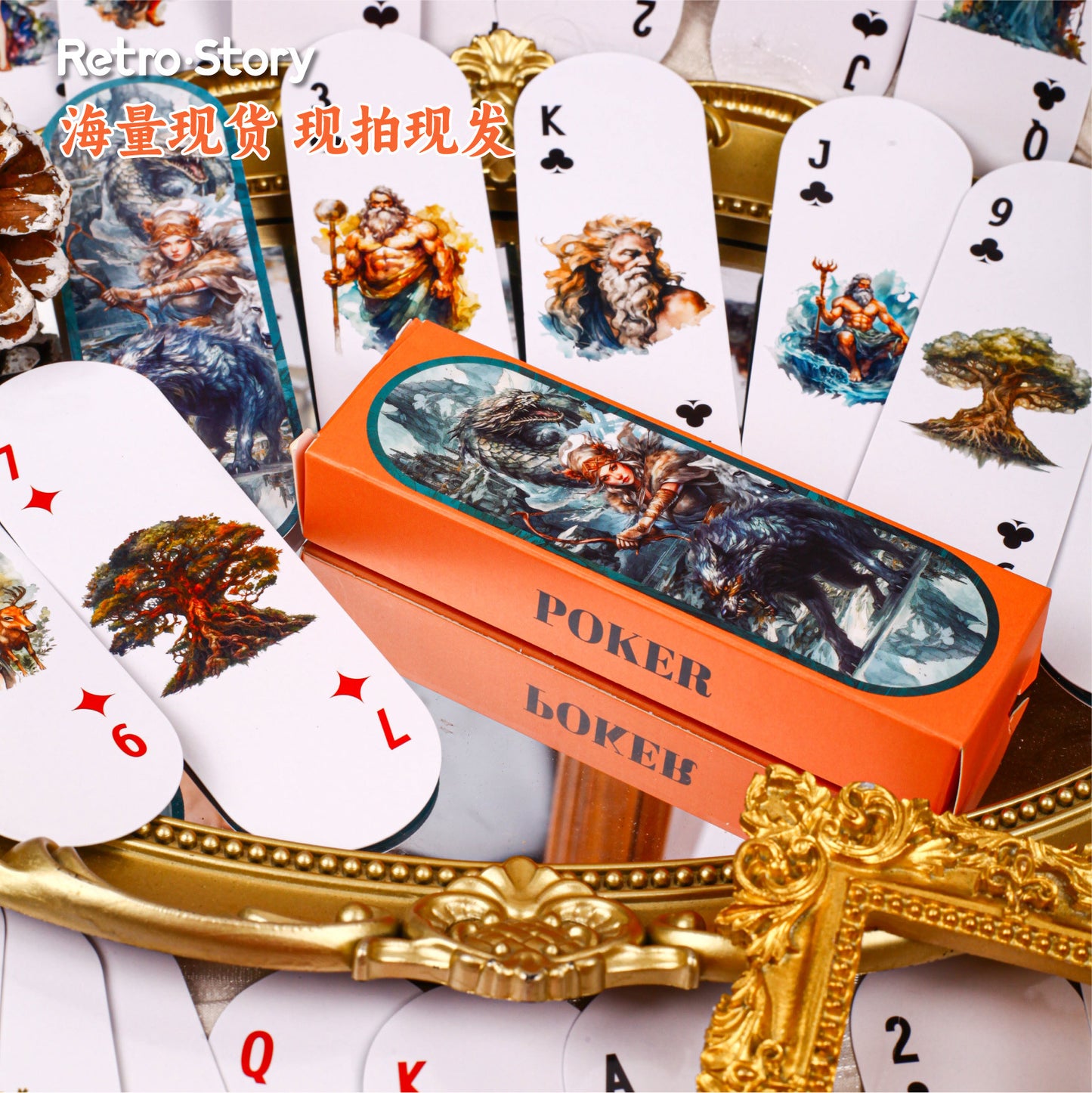 54 Pcs Poker Theme Journal Cardstock PKXL