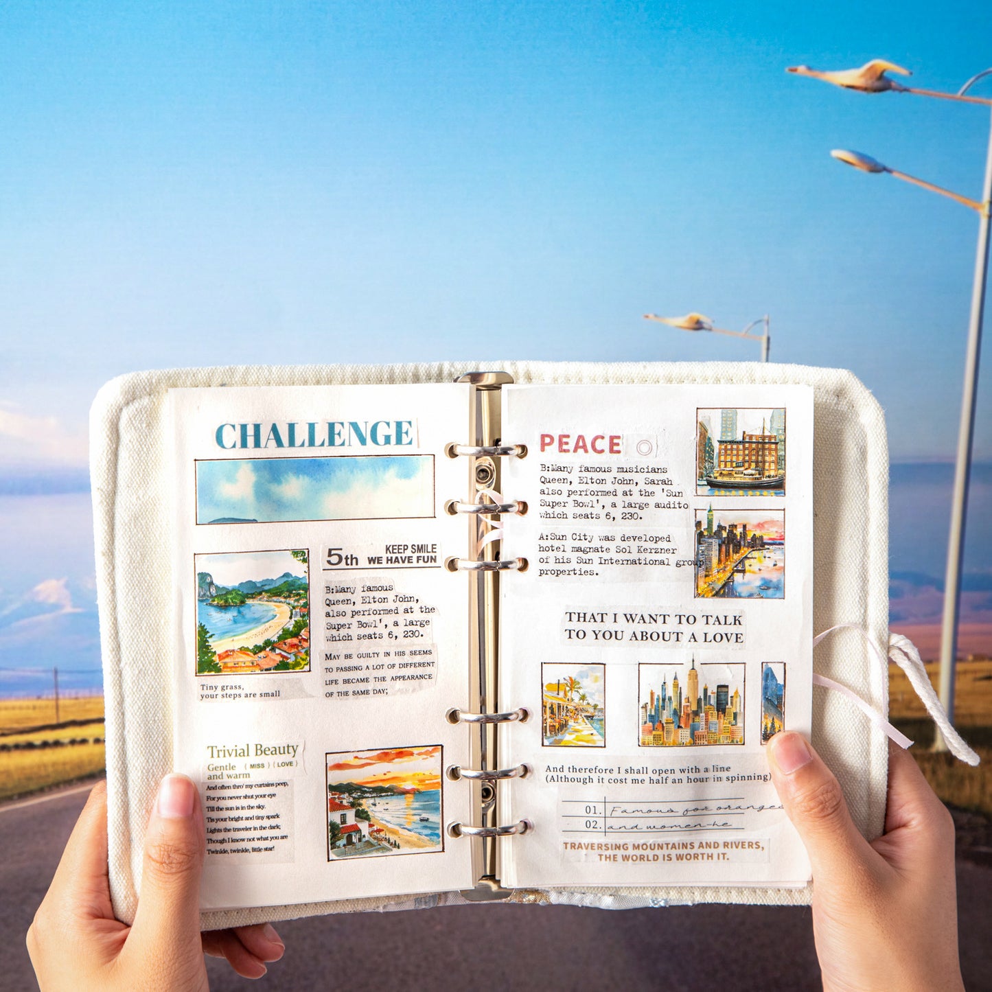 50 Pcs Seasonal Landscape PET Stickeres MJTJJ