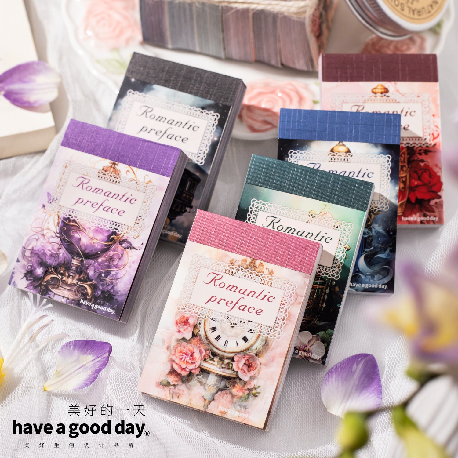 50 Pcs Vintage Washi Stickers Book LMXZ