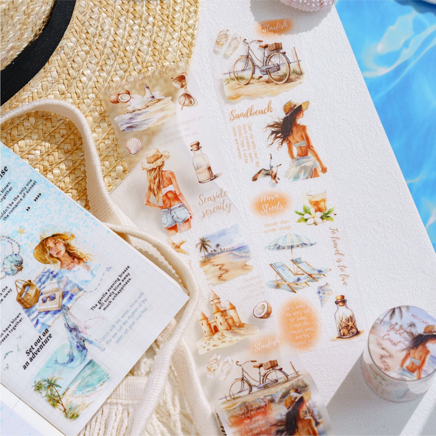 1 Roll Travel Themed Washi Tape YYLX