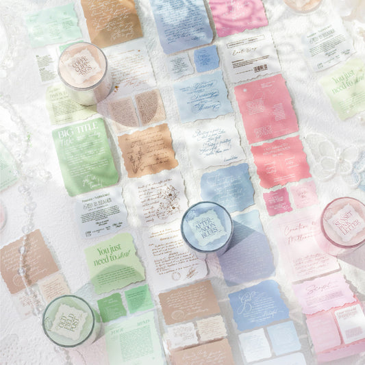 1 Roll Vintage Quote Journal Stickers FGBKP