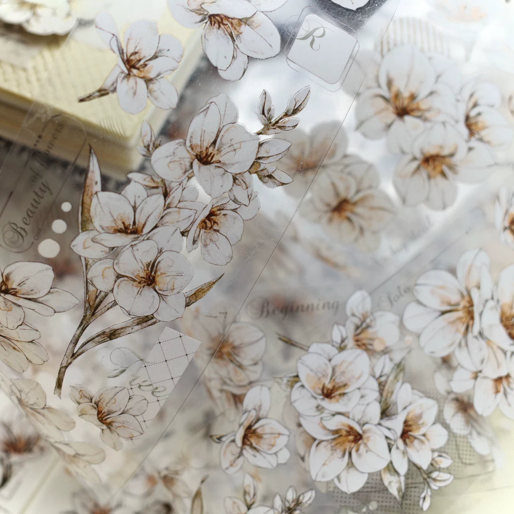 Floral Decorative Tape Rolls- Freesia Pureness