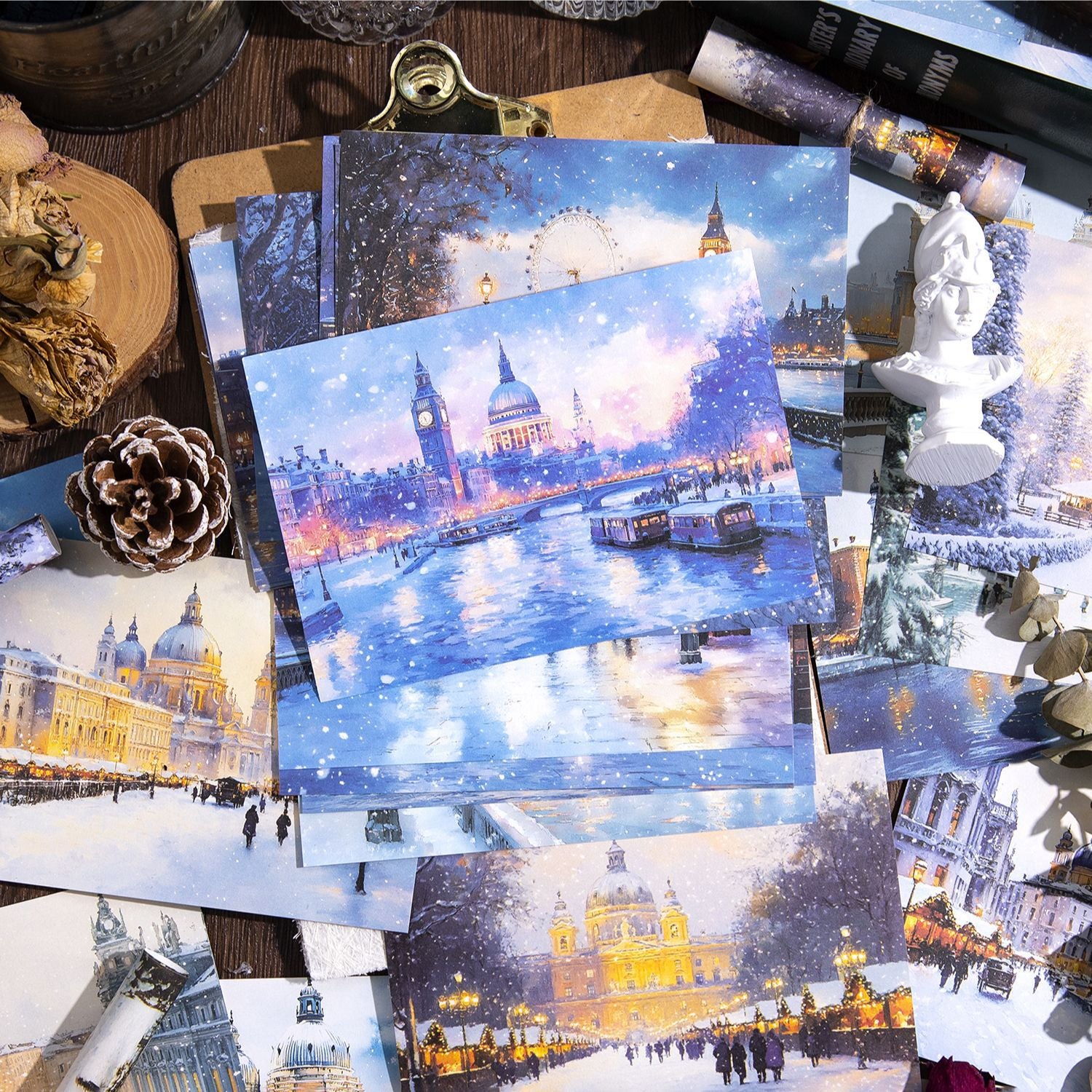 30 Pcs Travel Theme Scrapbook Paper LGDJ