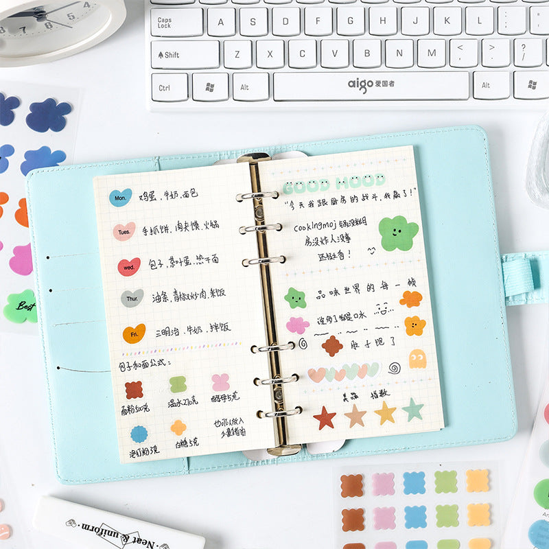 6 Sheets Emoji Star Planner Stickers TMBQ