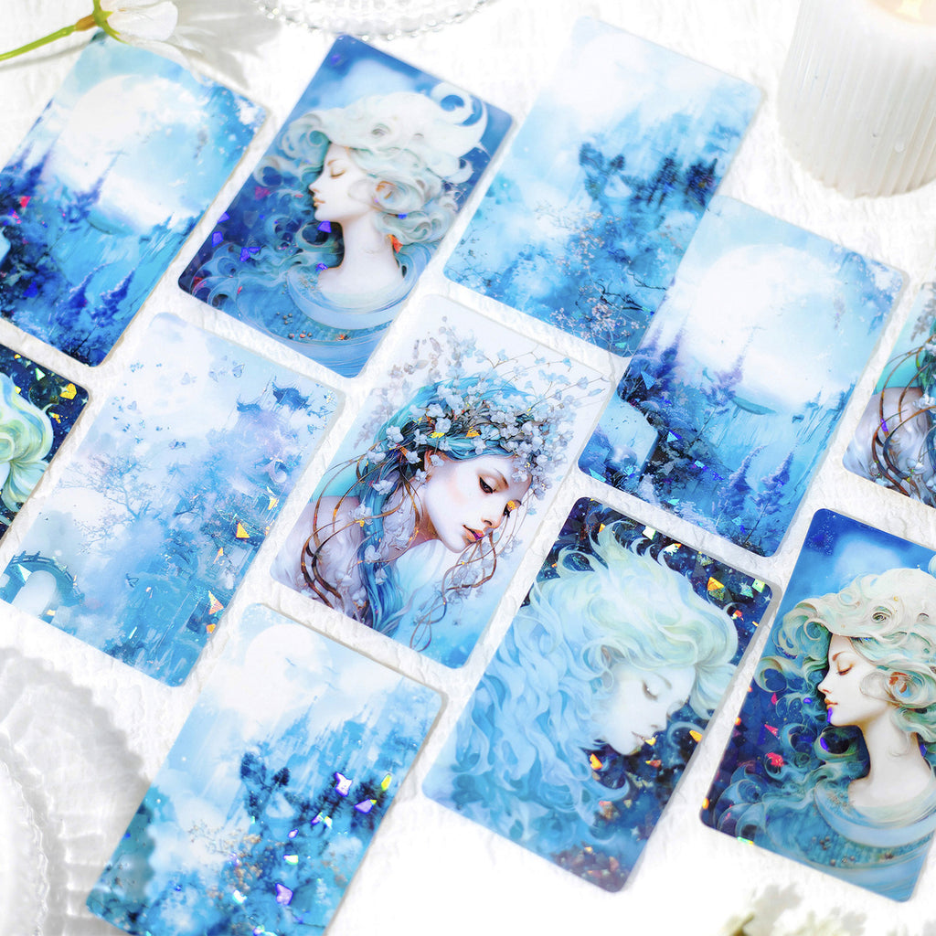 12 Pcs Cardstock and PET Stickers AKRHB