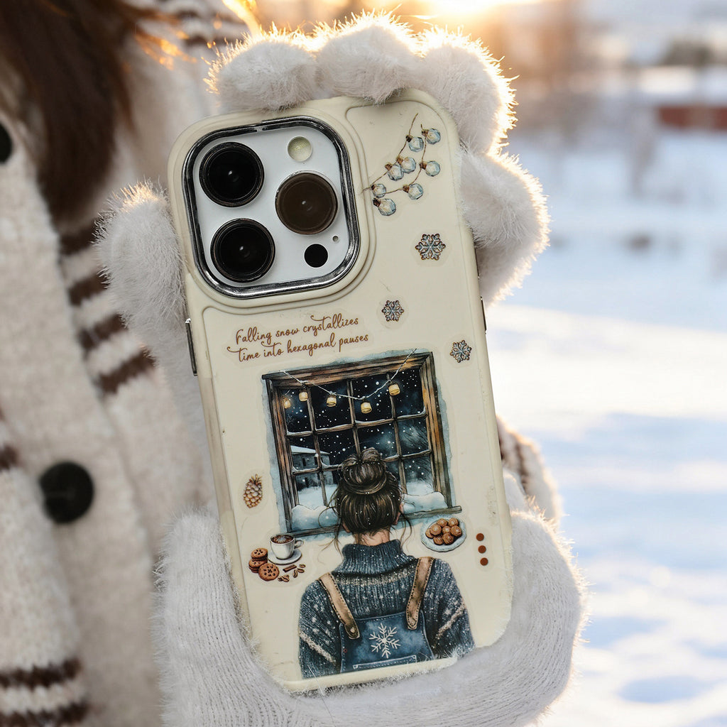 1 Roll Winter Aurora Themed PET Stickers Tape YDCX