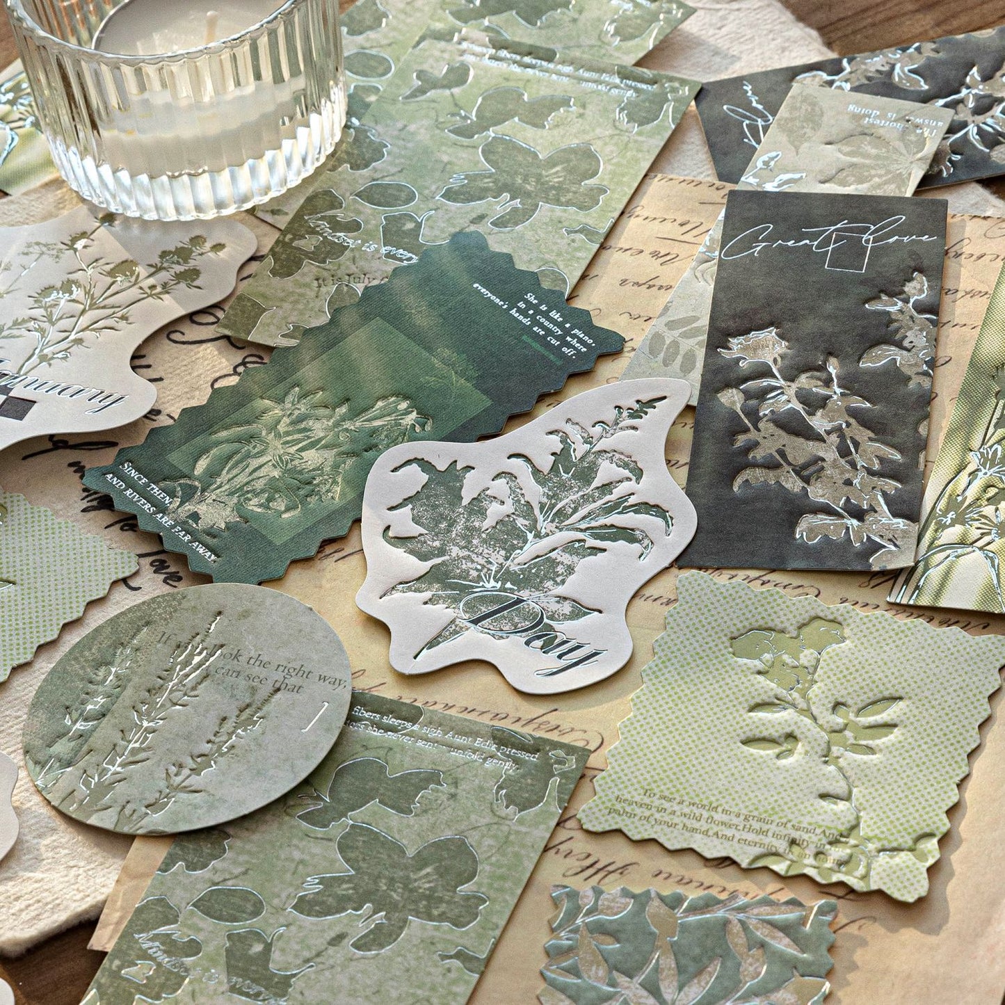 20 Pcs Emobossed Journal Paper YJLG