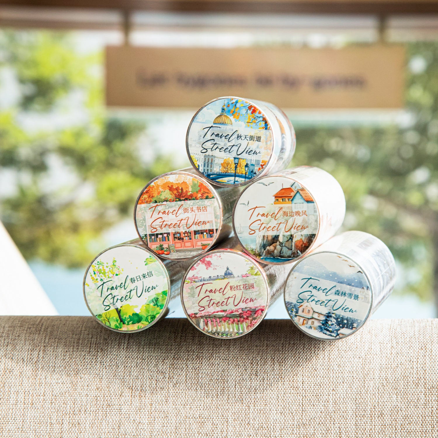 1 Roll Travel Theme Washi Stickers Tape LTJJ