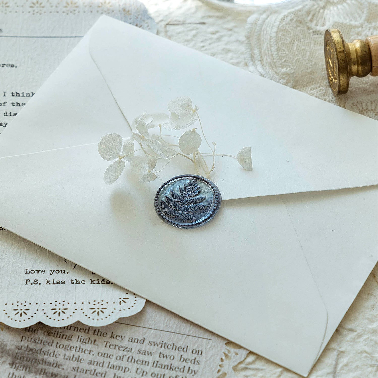 15 Pcs 3D Vintage Wax Seal Stickers JYXZ