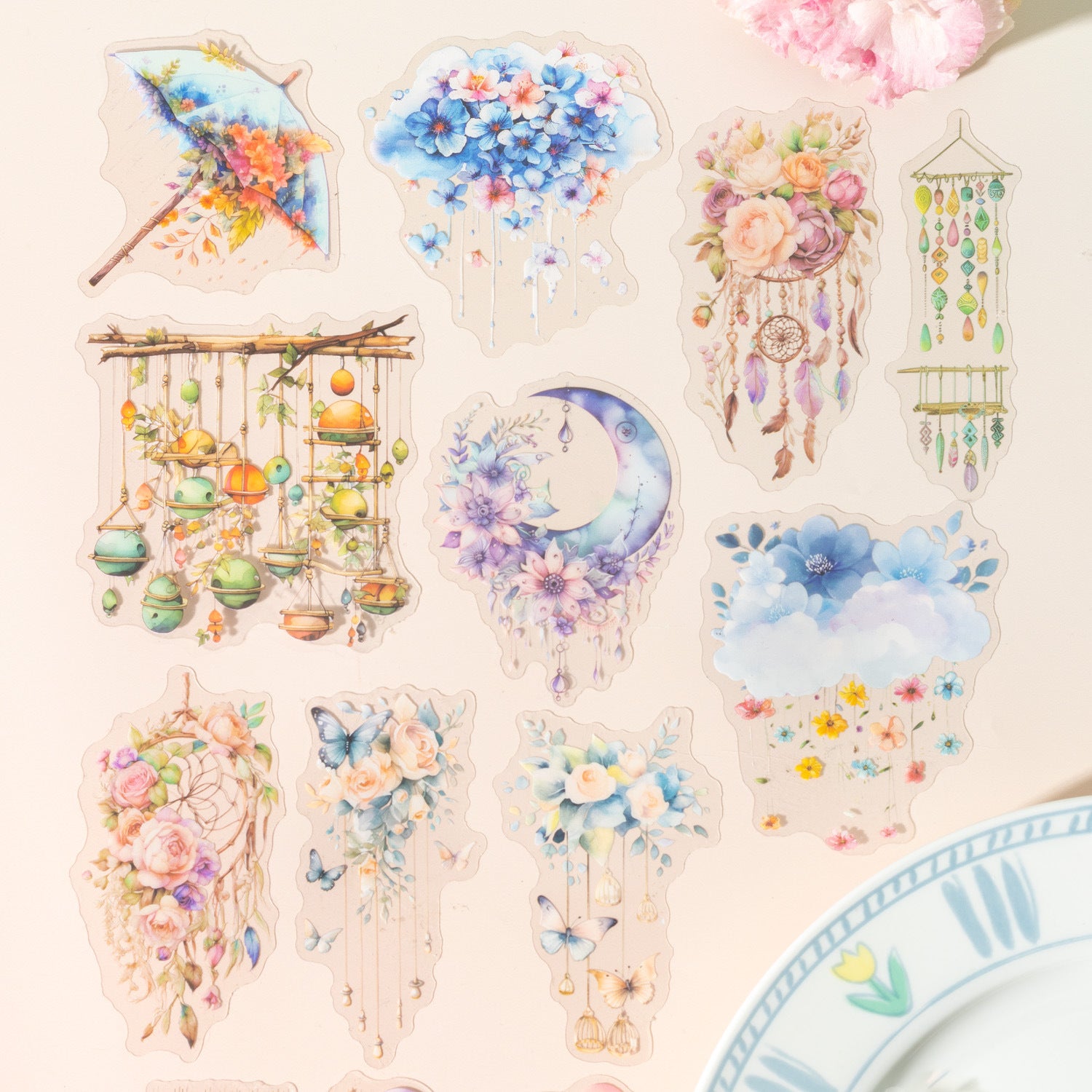 10 Pcs Fantasy PET Stickers HYLC