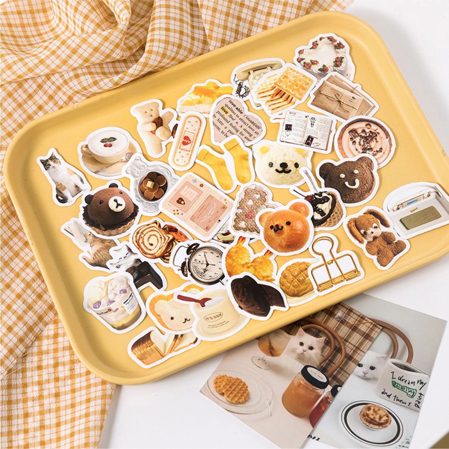 46 Pcs Small Decoration Stickers KFJL
