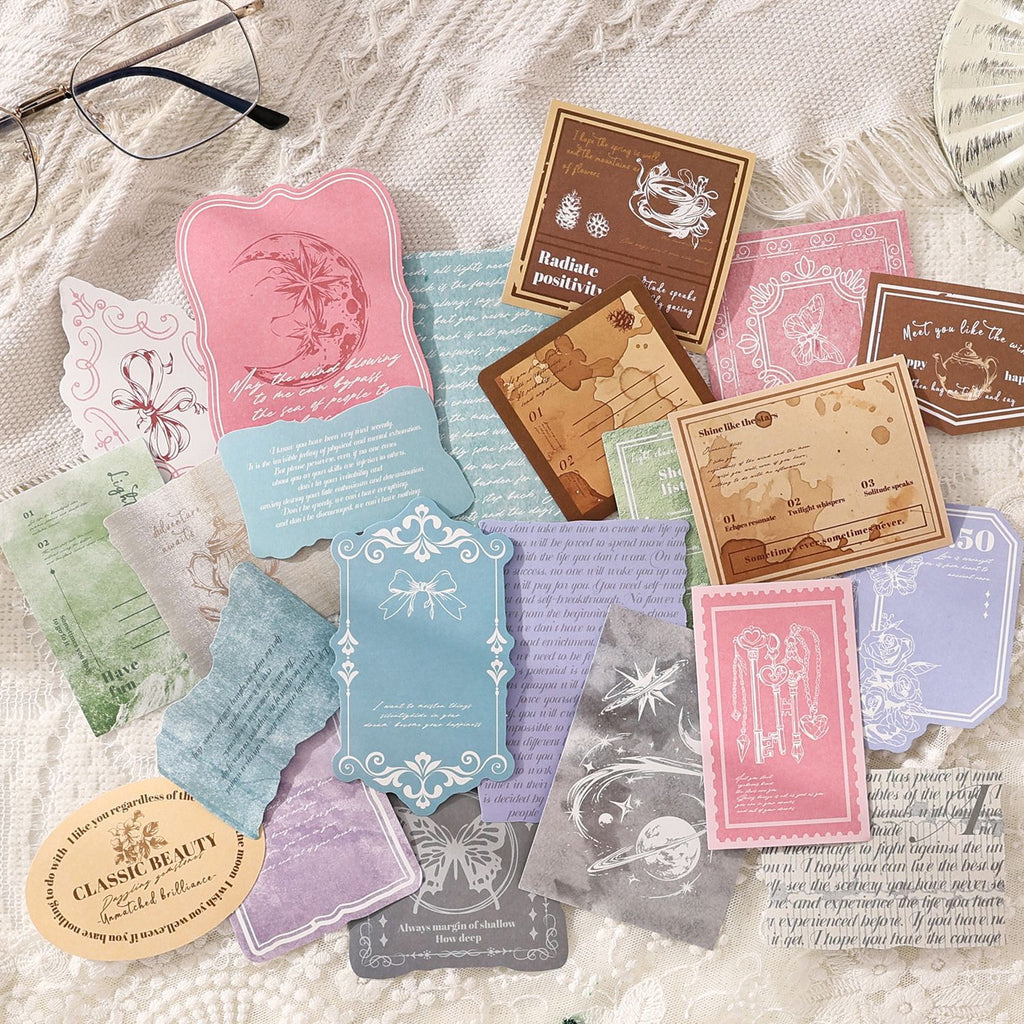 20 Pcs Vintage Journal Stickers GYXJ