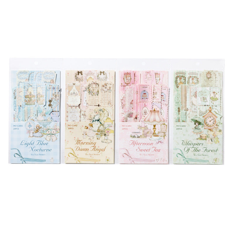 10 Sheets Vintage Post Stamp Stickers CHHX