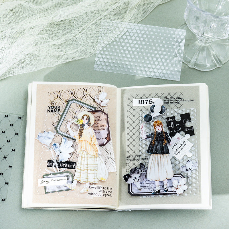 30 Sheets Basic Texture PET Stickers Book CNYWL