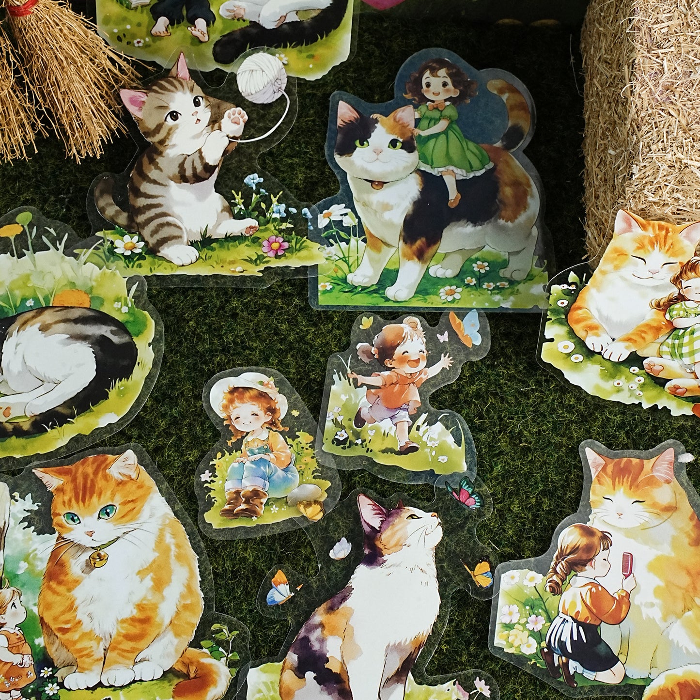 10 Pcs Fantasy Kids PET Stickers MNQYJ