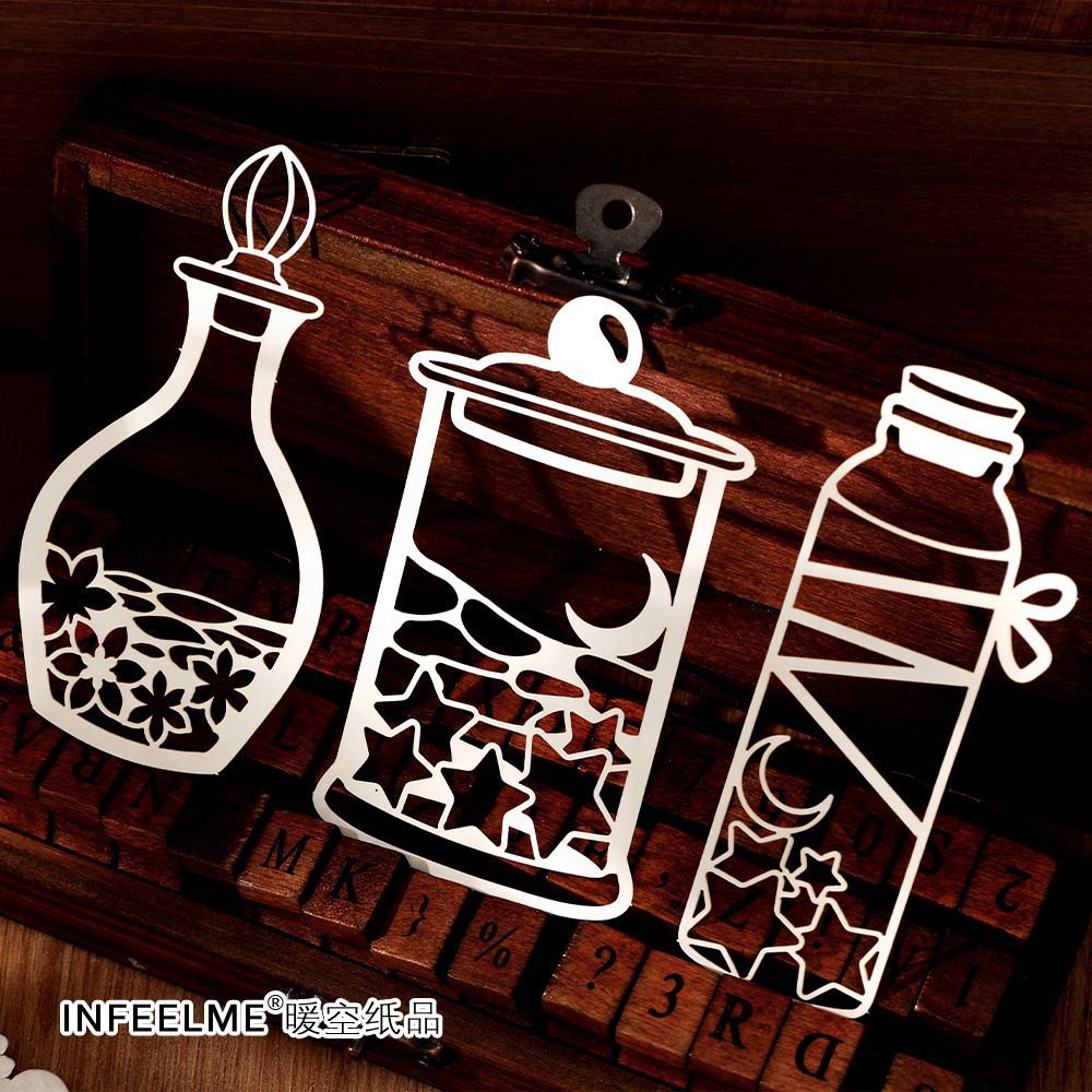 10 Pcs Bottles Cutout Paper PPGG