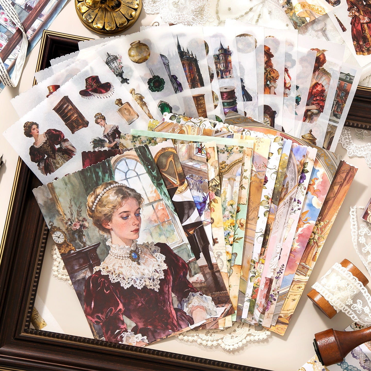 A5 Mixed Material Sticker Book - Victoria Manor