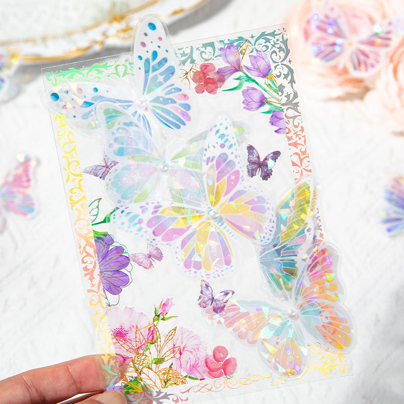 20 Pcs PET Butterfly Stickers DBZY