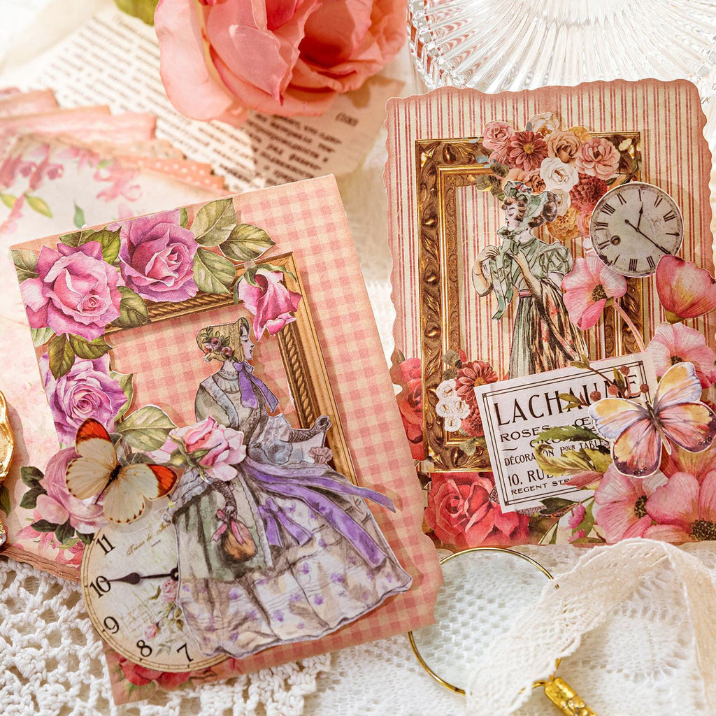 30 Pcs Shabby Chic Floral Journal Paper SBP01