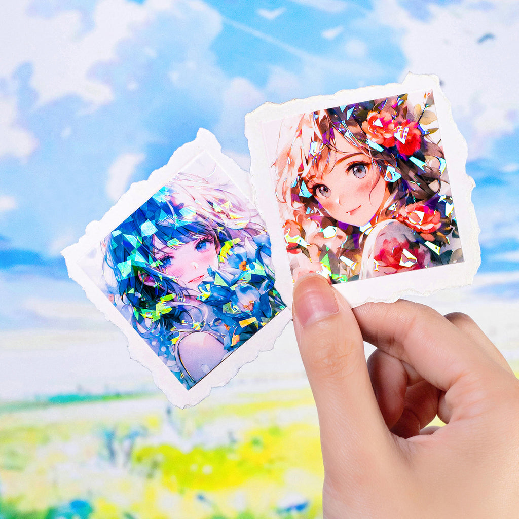 10 Pcs Cartoon Girl PET Stickers HZYD