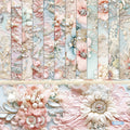 6 inch Pearl Embroidery Scrapbook Paper Pad SKP407
