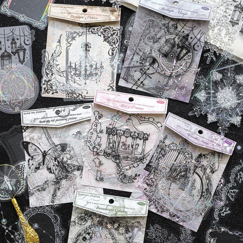 10 Pcs Vintage Frame Border PET Stickers SKLTYL