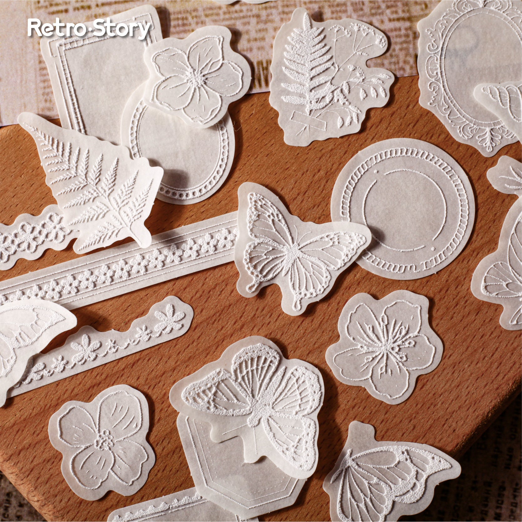 10 Pcs Flower Foam Stickers BWXL