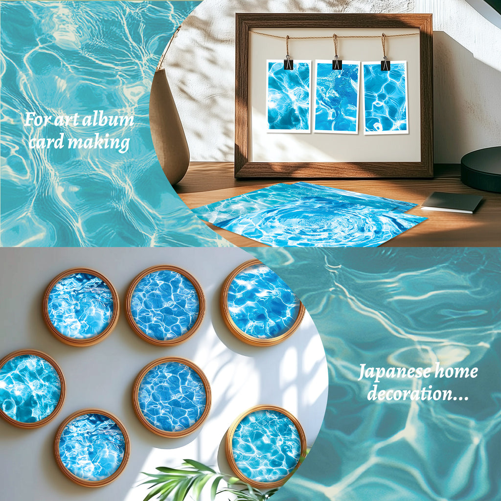 6 inch Water Texture Scrapbook Paper Pad PA837