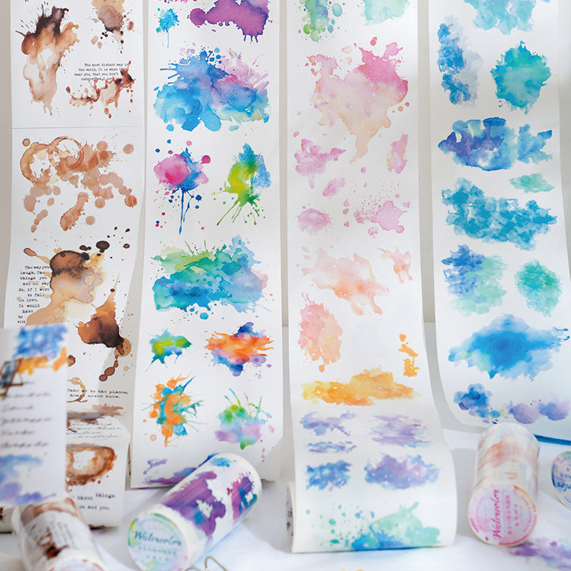 1 Roll Fantasy Watercolor Washi Tape SCHX