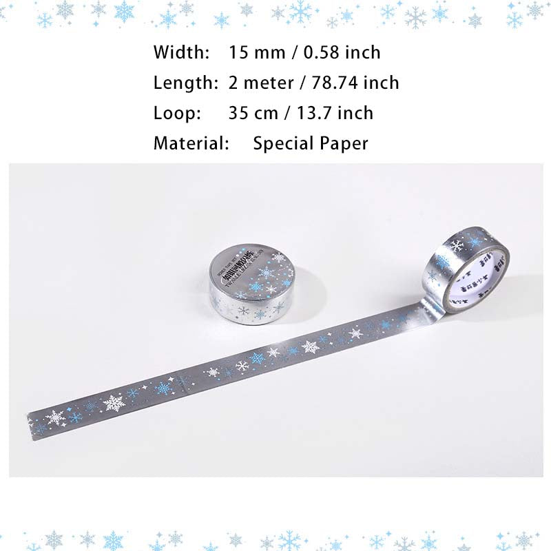 1 Roll Creative Silver Deco Tape RYHBSS