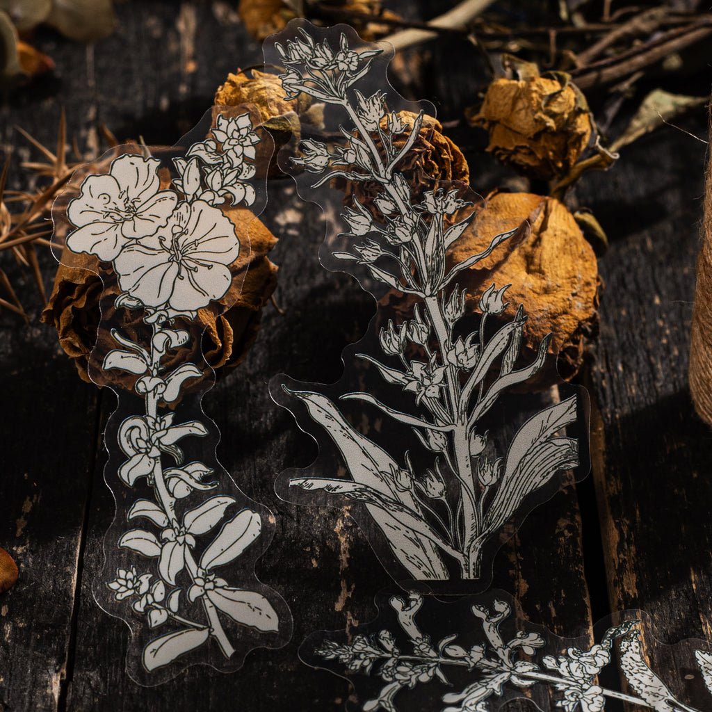 20 Pcs Plant PET Stickers HJCT