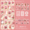 50 Pcs Rose Theme Junk Journal Supplies Kit AYMG