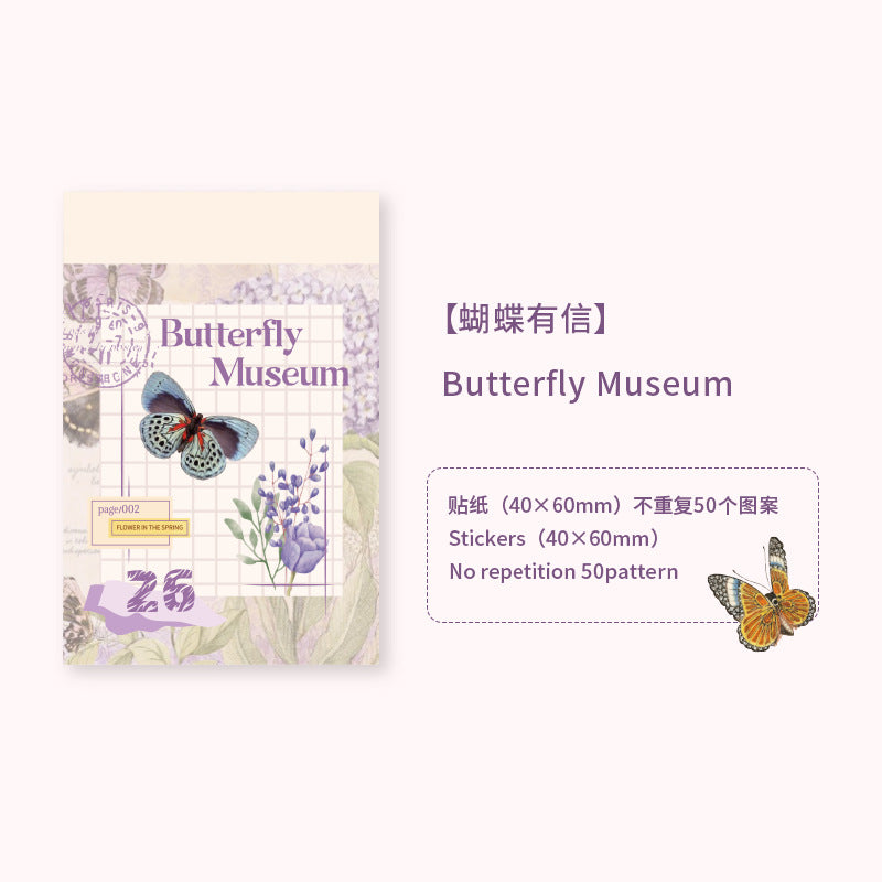 50 Pcs Washi Stickers Book JMSG
