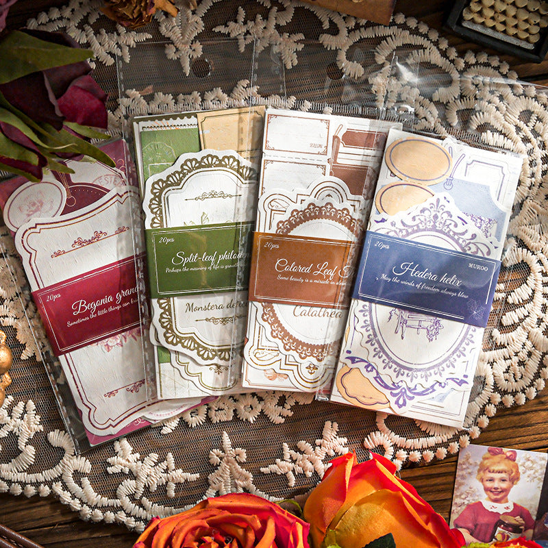 20 Pcs Vintage Notepad Paper ZWXJL