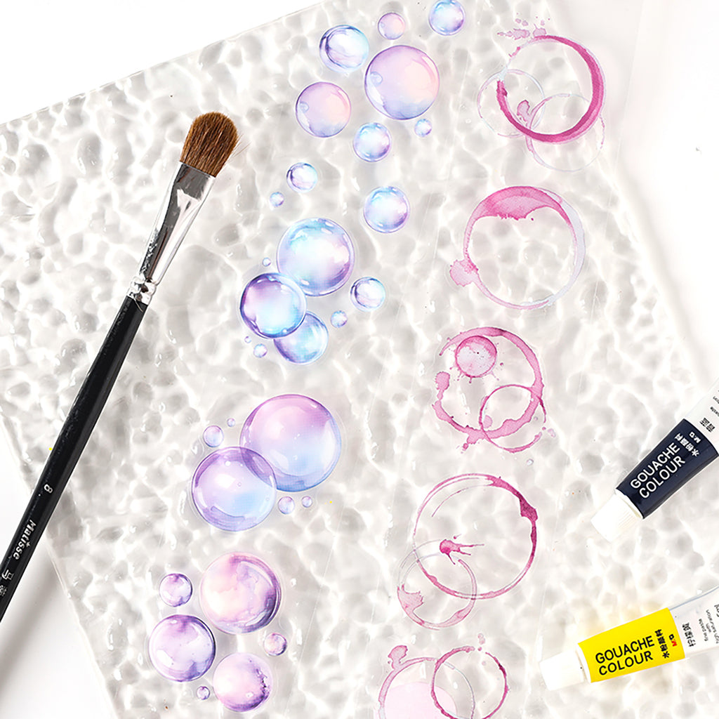 6 Rolls Bubble Theme PET Stickers Tapes SSHP