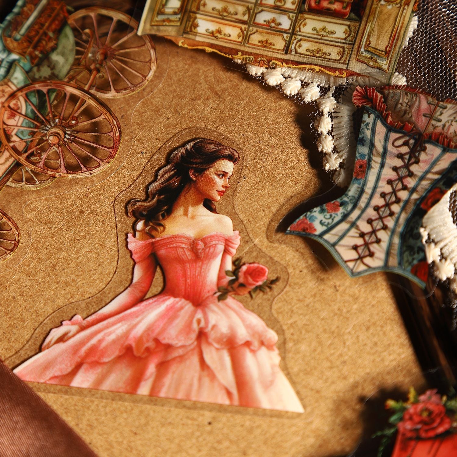 15 Pcs Vintage Scrapbook Stickers GDGZ