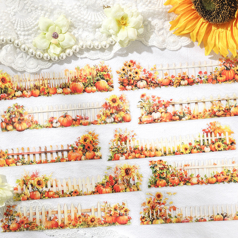 20 Pcs Garden Fence PET Stickers HHQS