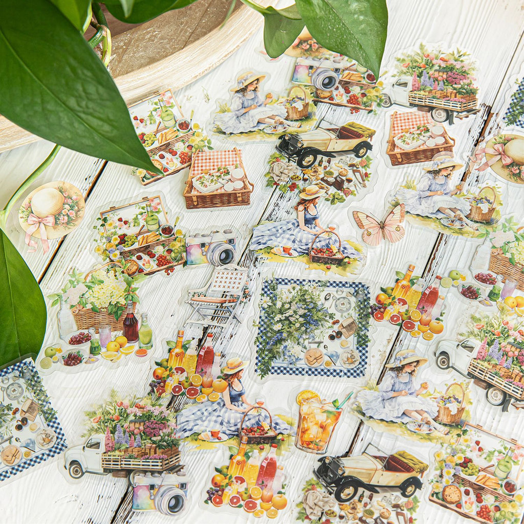 30 Pcs Summer Lifestyle PET Stickers XXSH