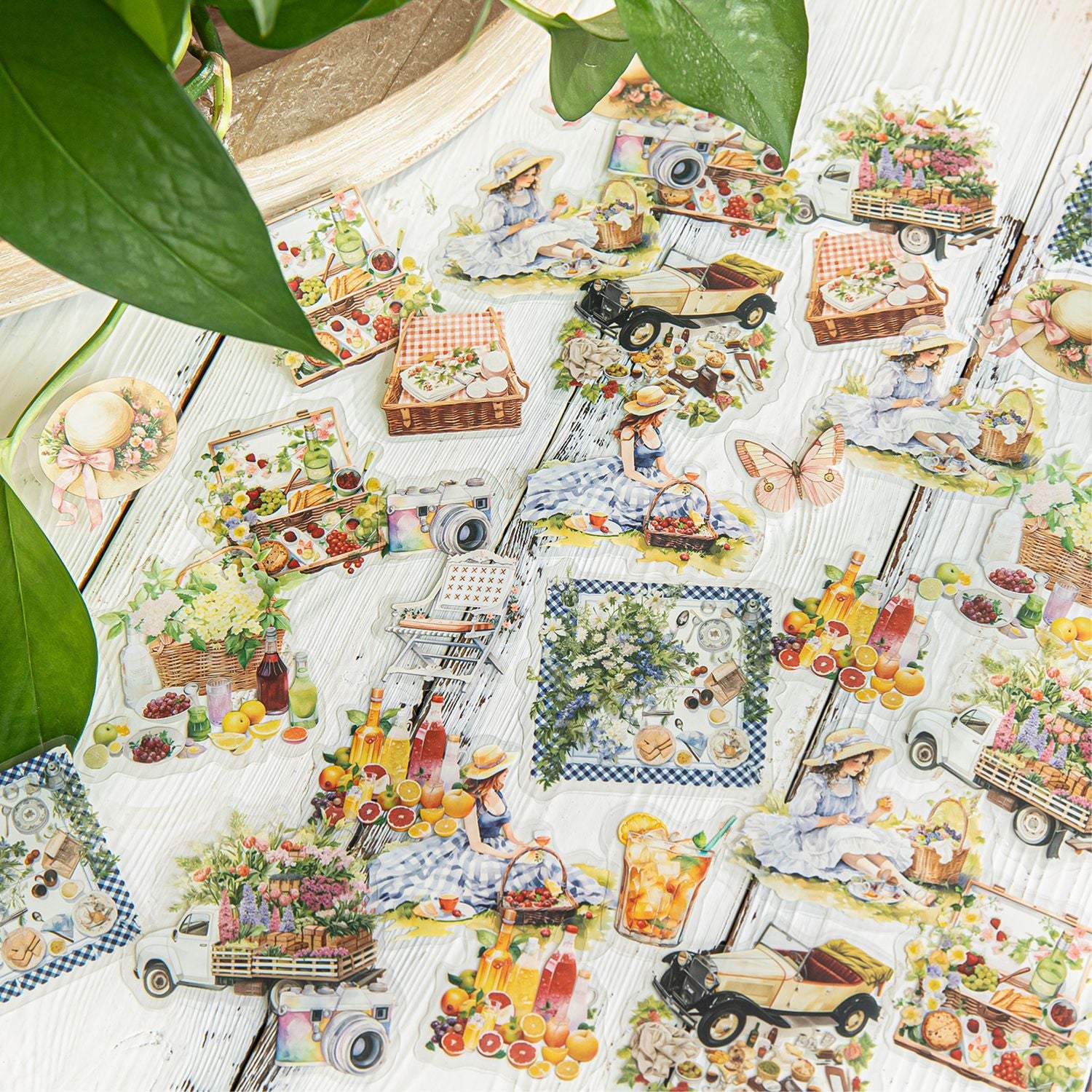 30 Pcs Summer Lifestyle PET Stickers XXSH