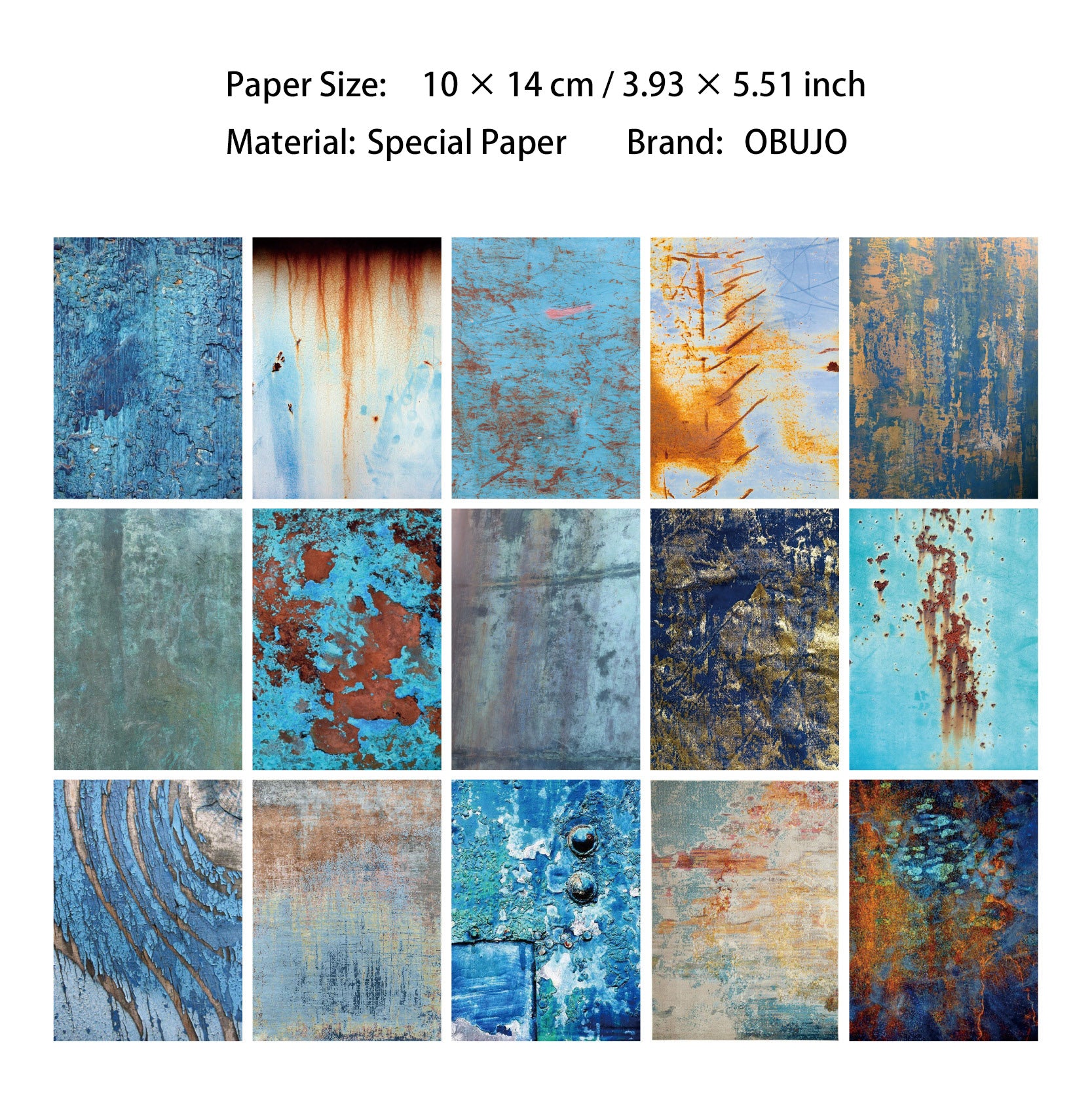 30 Pcs Rust Theme Scrapbook Paper XJXL