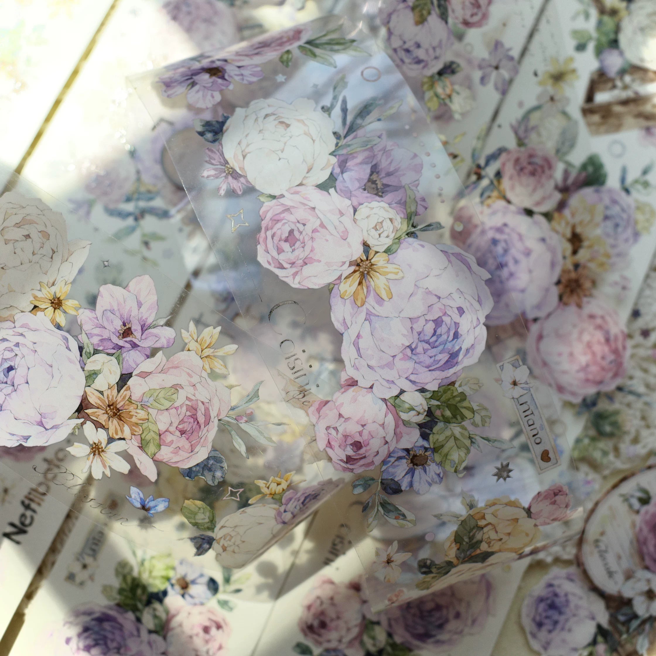 Floral  Decorative Tape Rolls- Seasons' Whispers