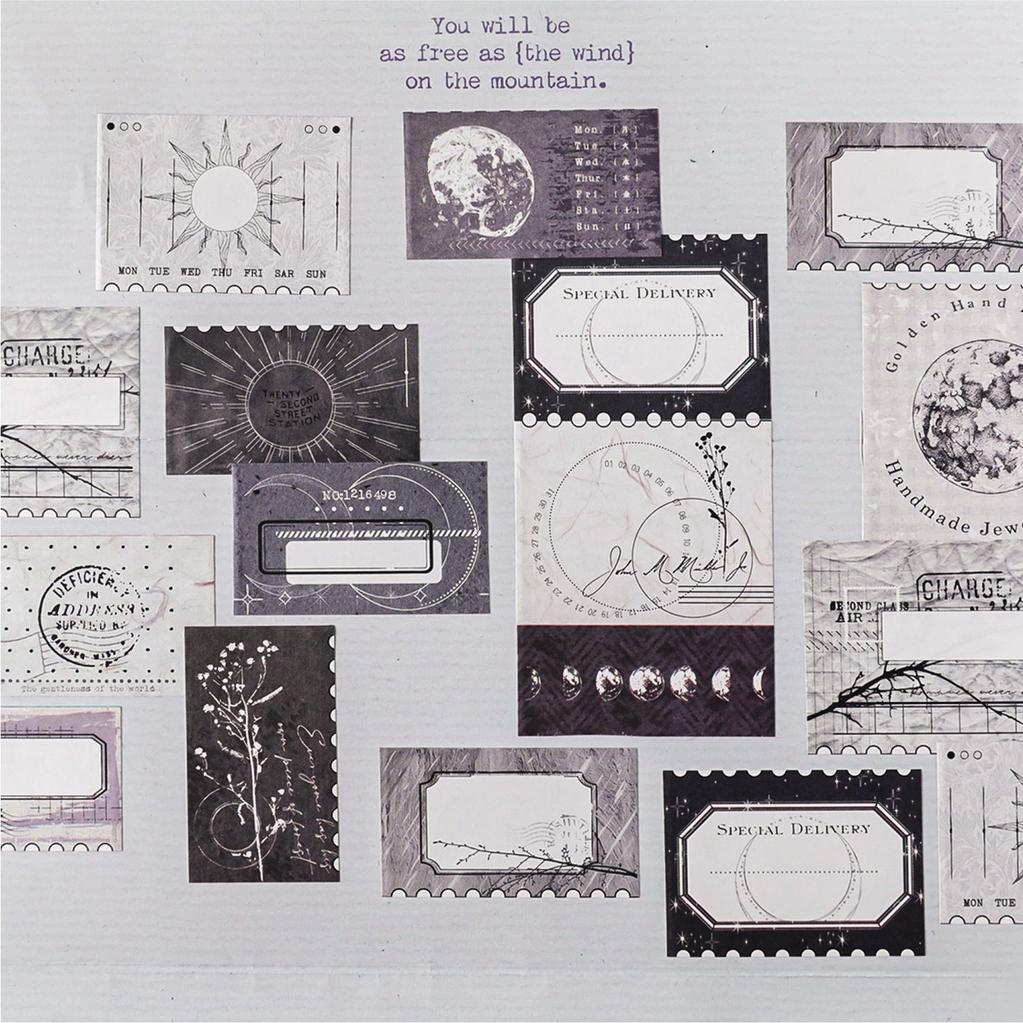 1 Roll Vintage Journal Stickers Tape WGQX