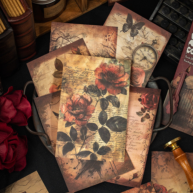 36 Sheets Vintage Gothic Scrapbook Paper LHQY