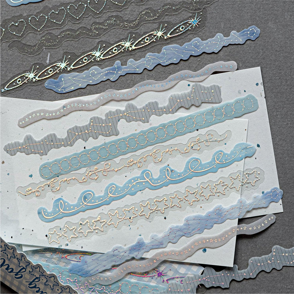 20 Pcs Star Themed PET Stickers BZXX