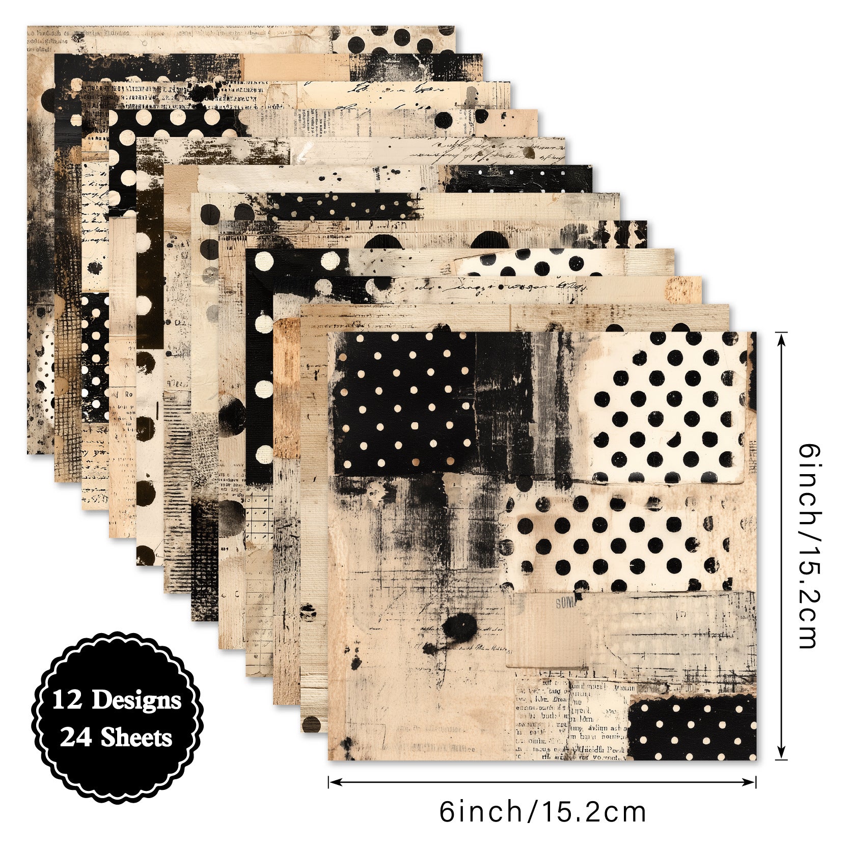 6 inch Scrapbook Paper Pad SKP017B