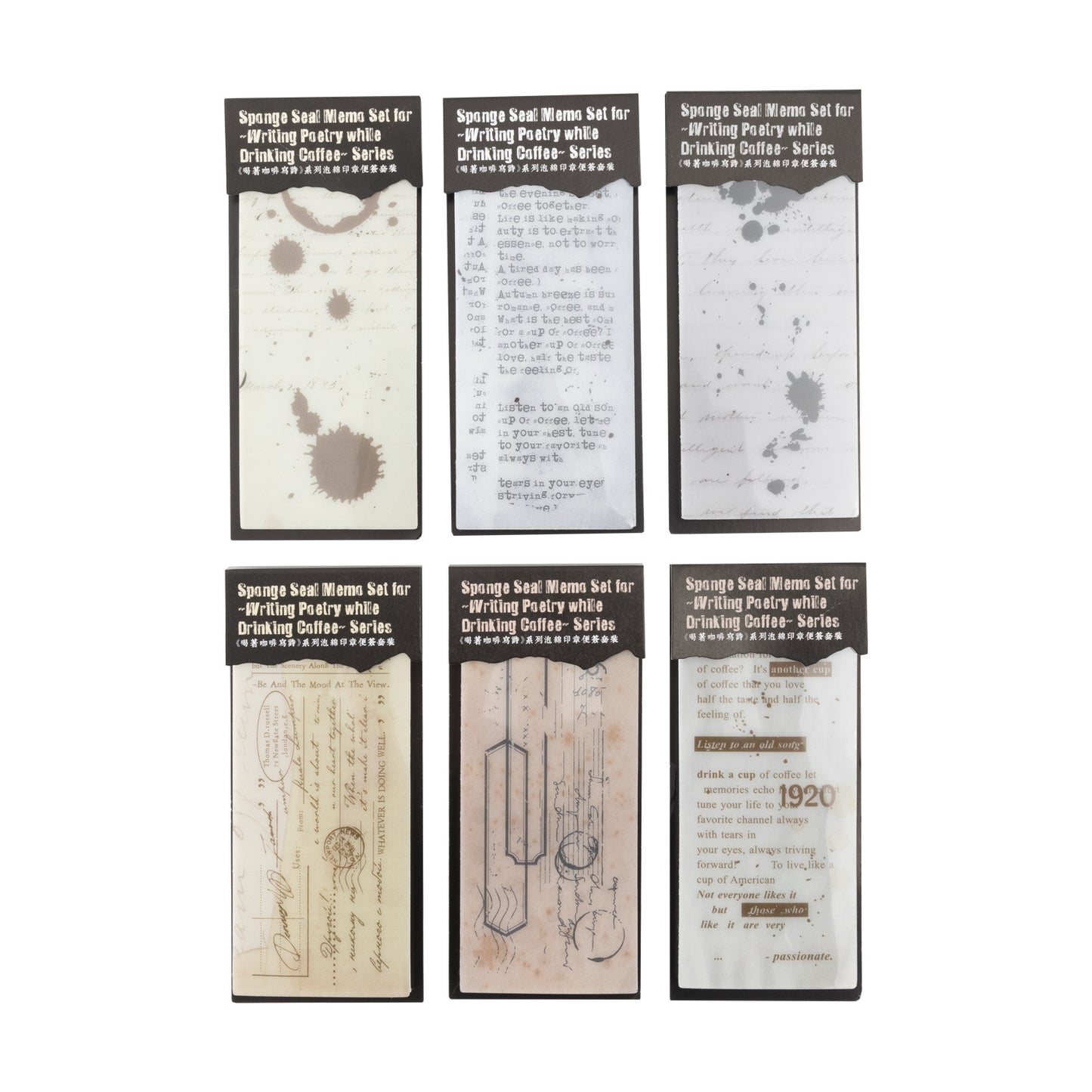 11 Pcs Junk Journal Paper and Silicone Stamp Kit HKFXS