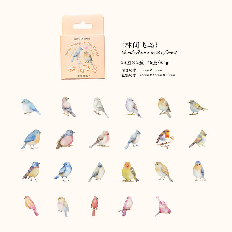 46 Pcs Boxed Stickres WRHY
